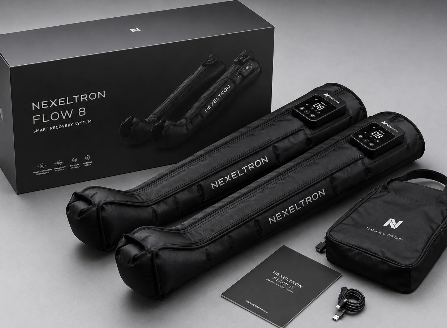 Nexeltron Flow Titan — bezprzewodowy system kompresji nóg
