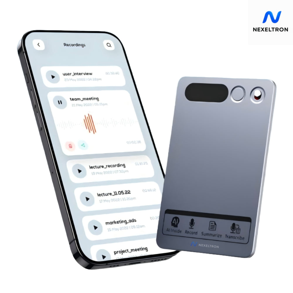 Dyktafon AI z transkrypcją i podsumowaniem, 64GB + FREE MagSafe