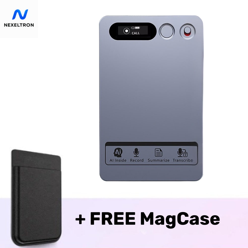 Dyktafon AI z transkrypcją i podsumowaniem, 64GB + FREE MagSafe