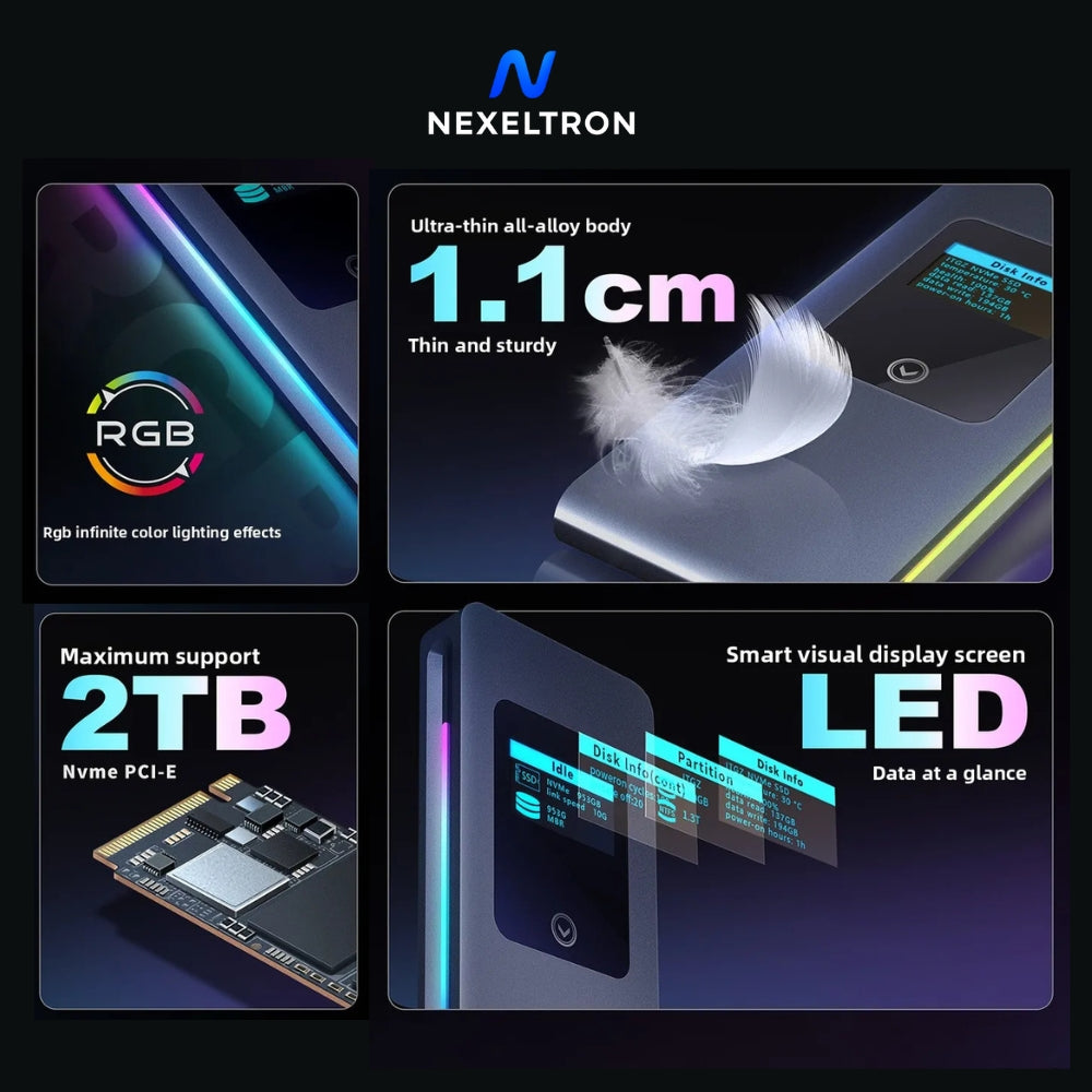 Obudowa SSD DataScreen DS20 (wyświetlacz LCD)