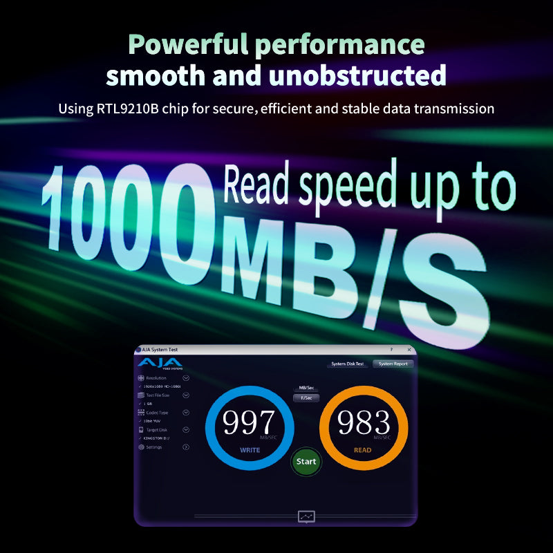Obudowa SSD SecureTouch LCD ST10 (szyfrowanie hasłem)