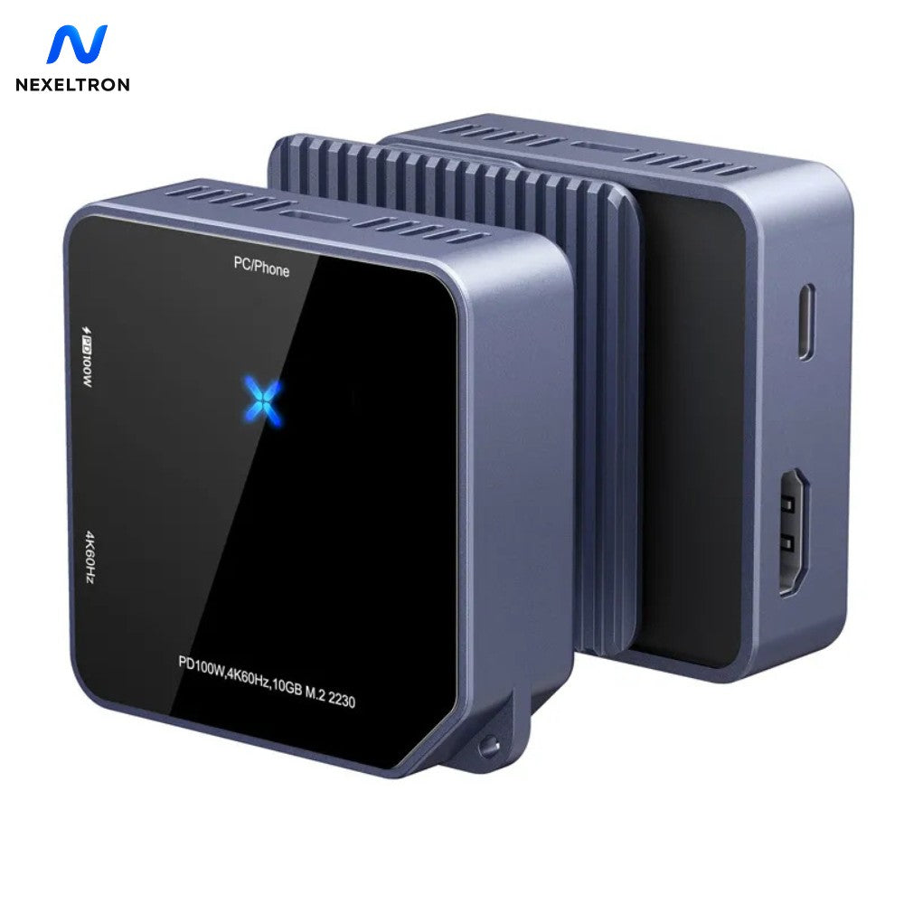 Stacja HX10 - 4w1: Zasilanie 100W, HDMI 4K, USB‑C