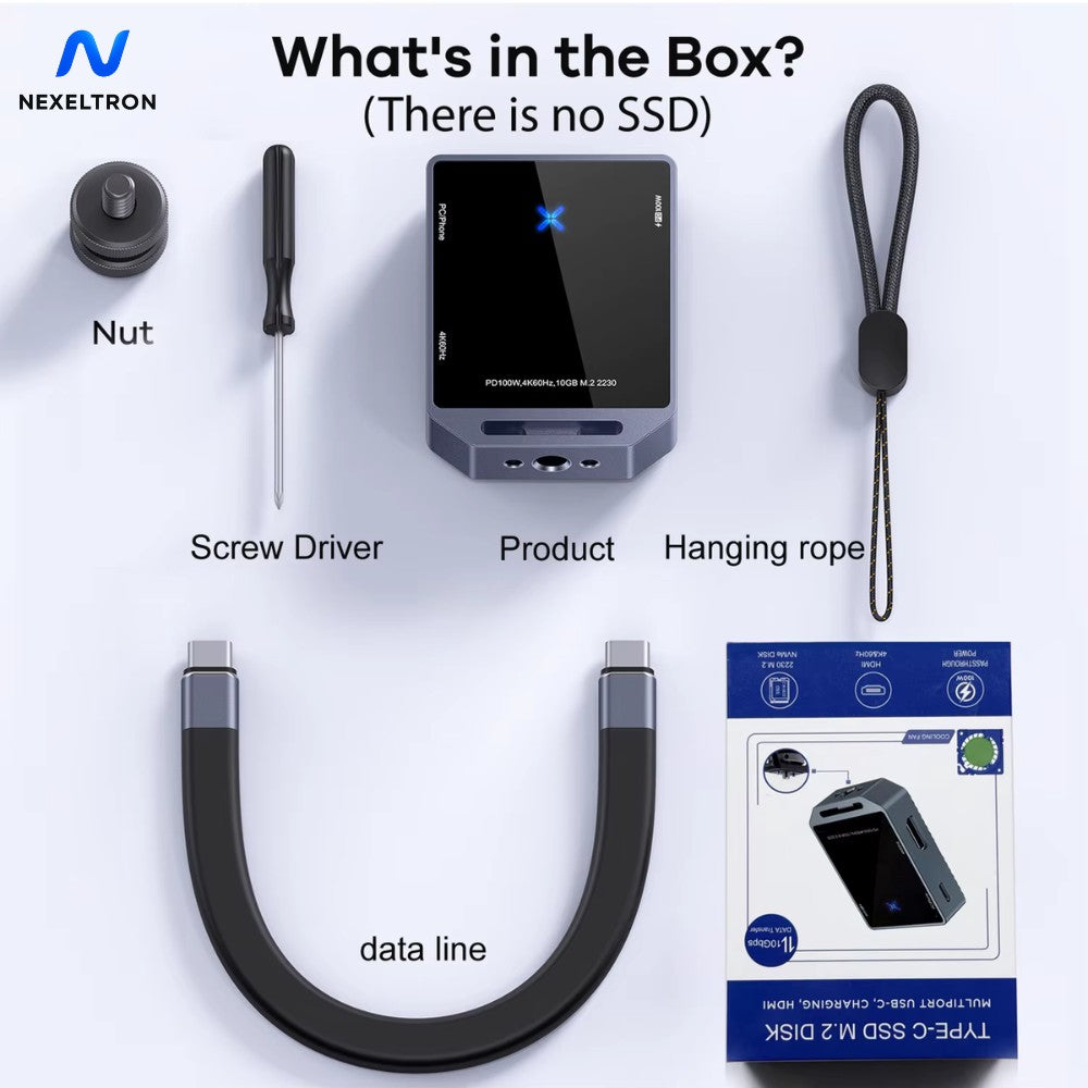 Stacja HX10 - 4w1: Zasilanie 100W, HDMI 4K, USB‑C