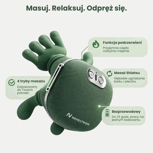 RelaxPro - Głęboki masaż szyi i karku, który przynosi natychmiastową ulgę.